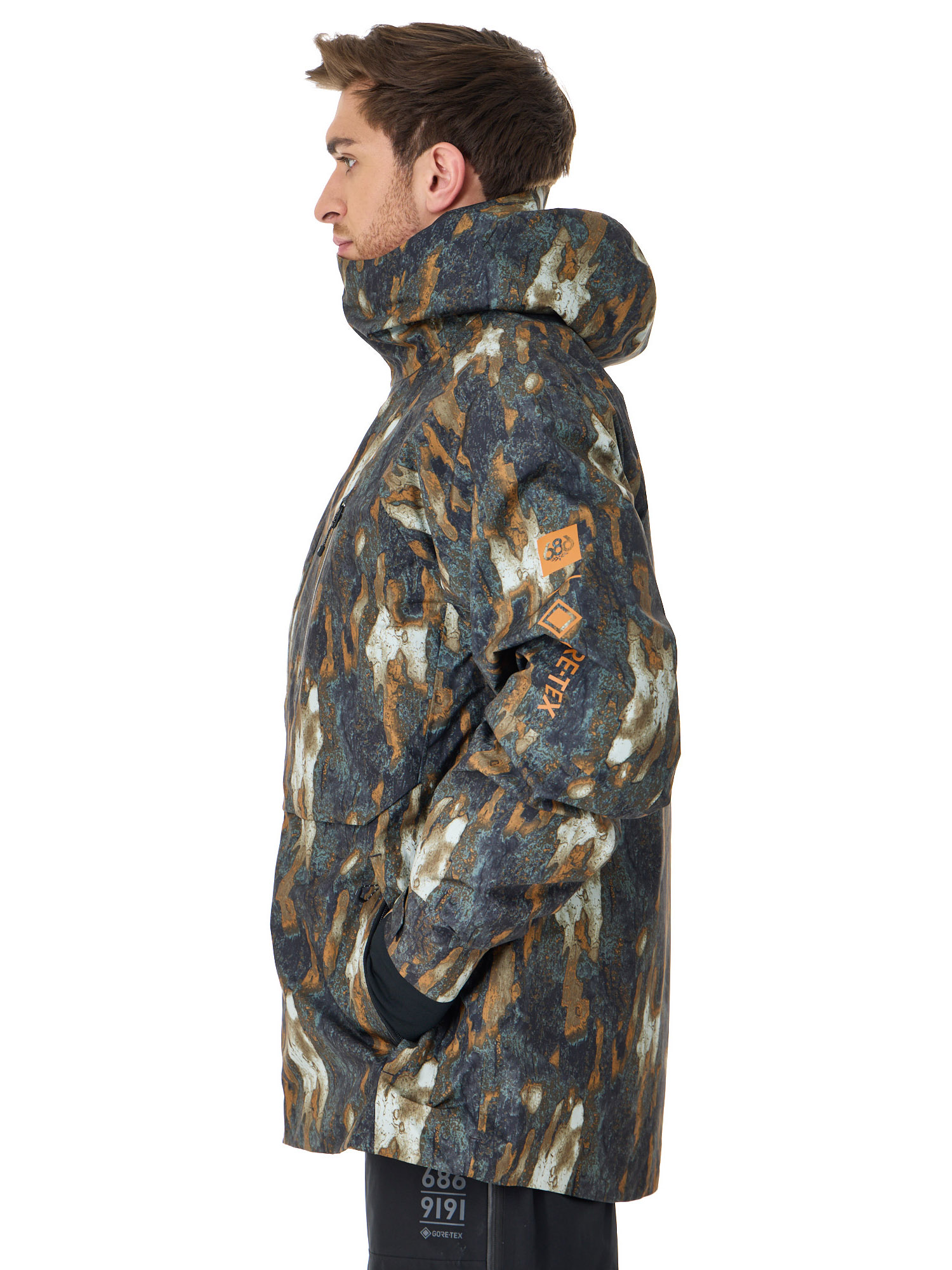 Куртка сноубордическая 686 Gore-Tex Hydra Thermagraph Cypress Green Bark Camo