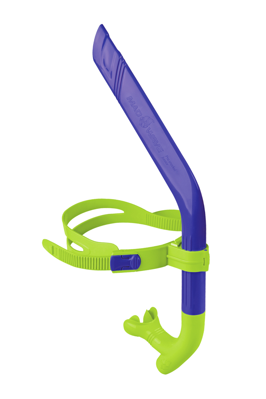 Трубка для плавания MAD WAVE Pro Snorkel Junior Blue