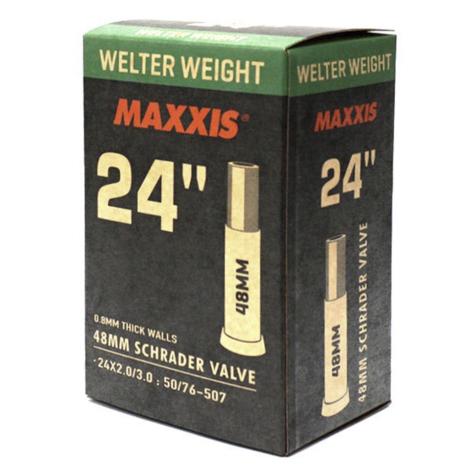 Велокамера Maxxis Welter Weight 24X2.0/3.0 50/76-507 0.8mm Автониппель 48 мм