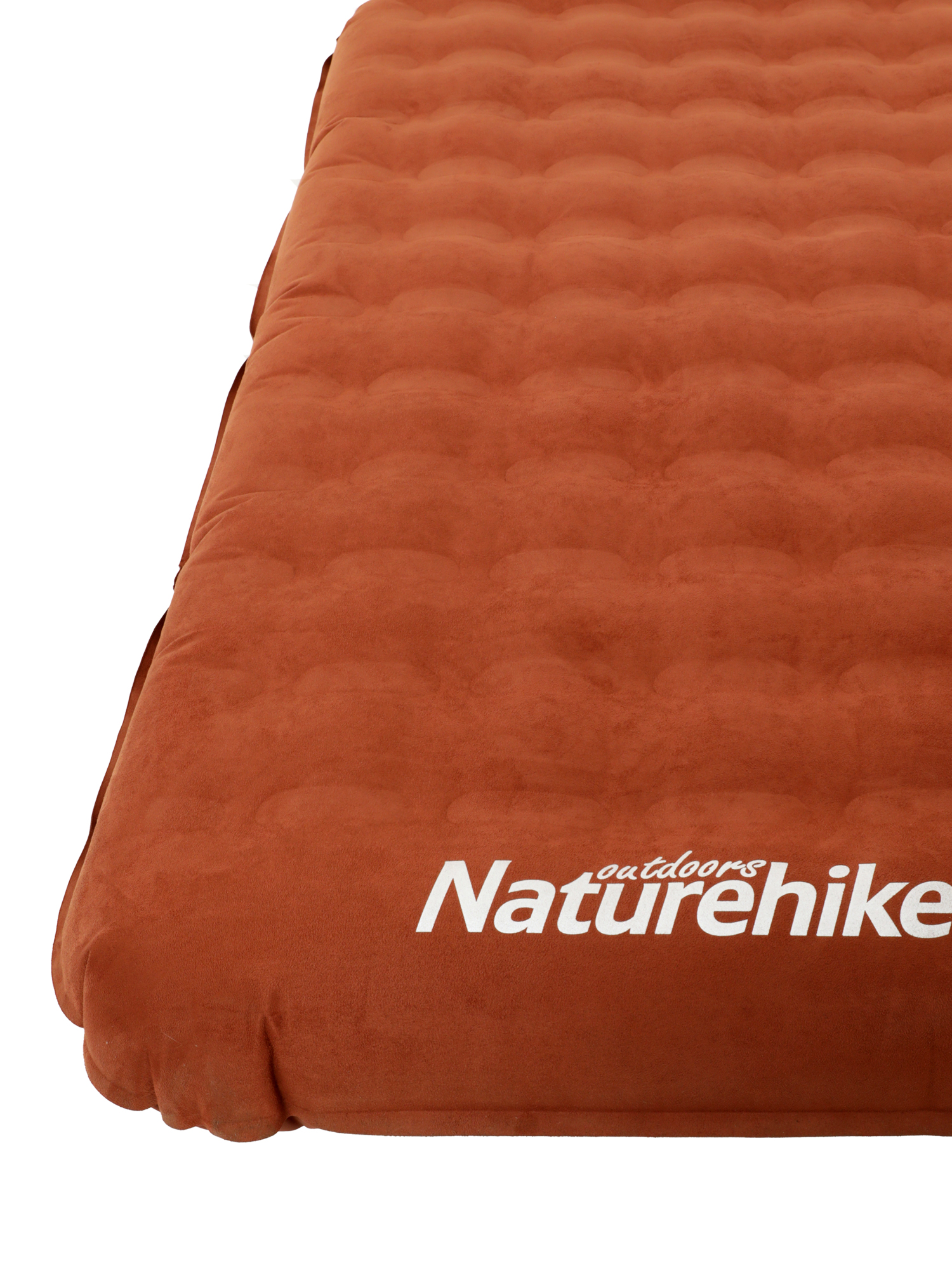 Коврик надувной Naturehike TPU thick double inflatable cushion Suede Fabric Canyon Red