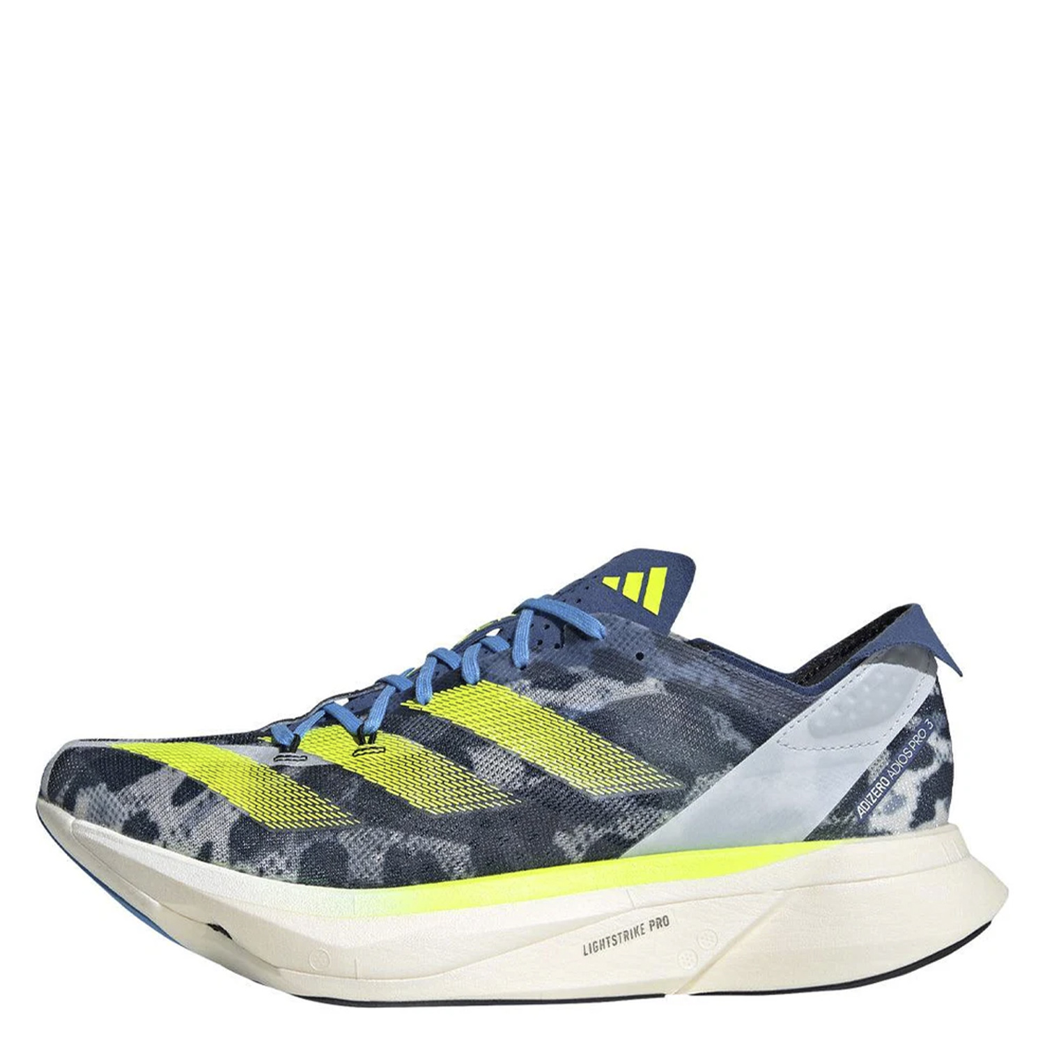 Adidas Adizero Adios Pro 3 Crystal White Lucid Lemon Blue Burs