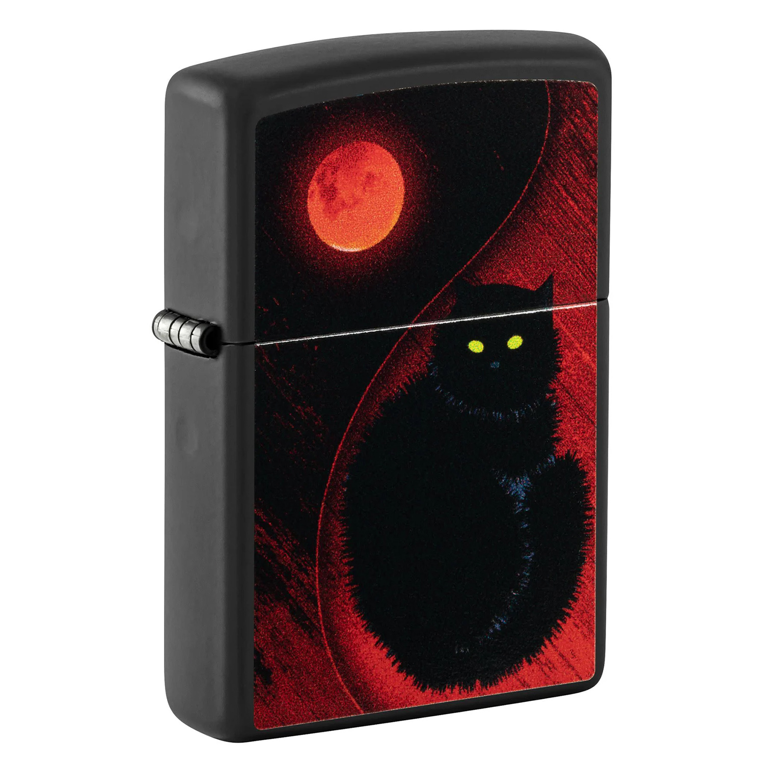 Зажигалка Zippo Black Cat Black Matte