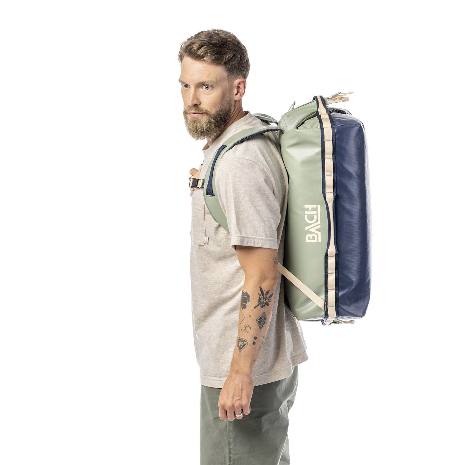 Сумка дорожная BACH Duffel Dr. Expedition 40 Sample Sage Green/Midnight Blue