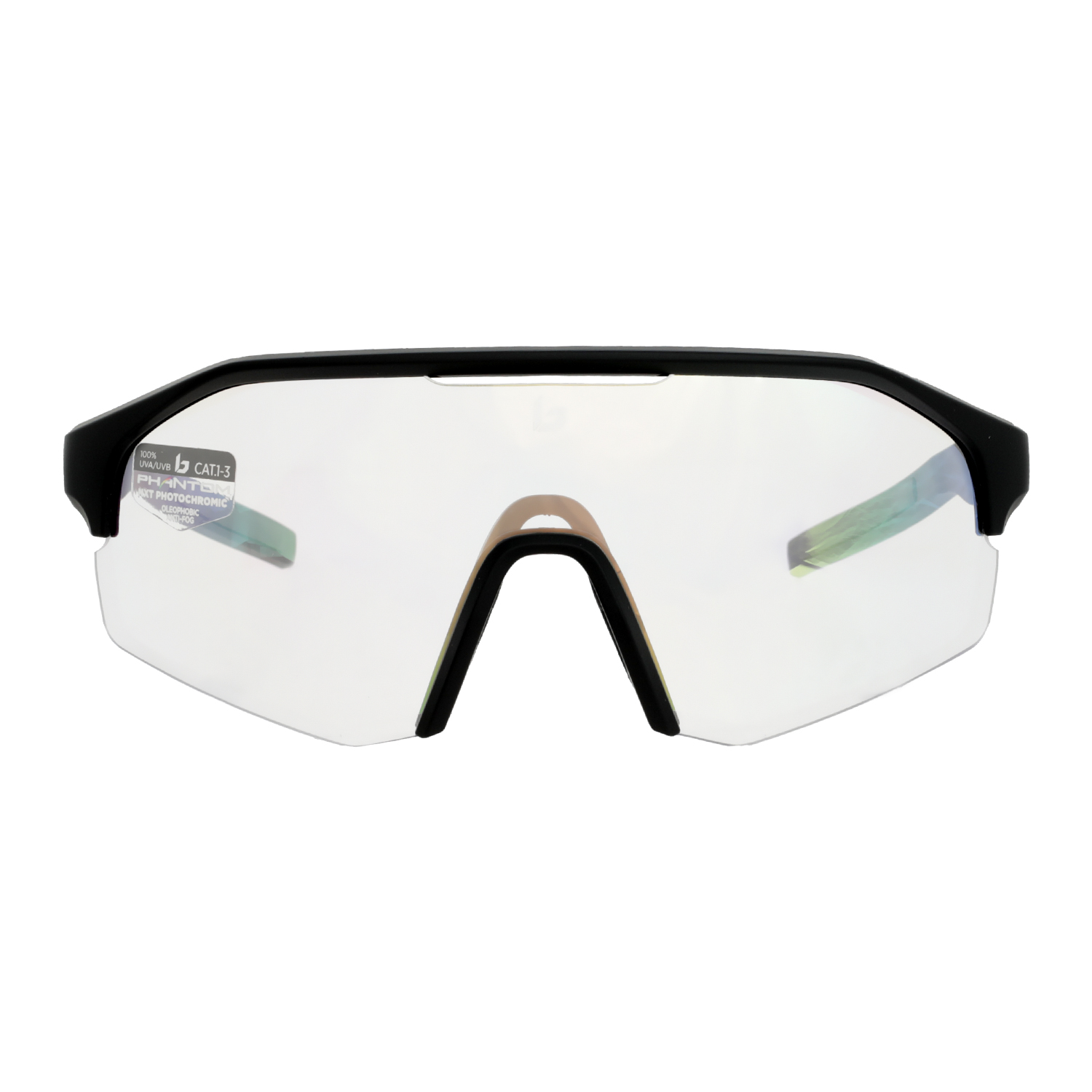 Очки солнцезащитные Bolle 2022-23 LIGHTSHIFTER Black Matte-Phantom Clear Green Photochromic