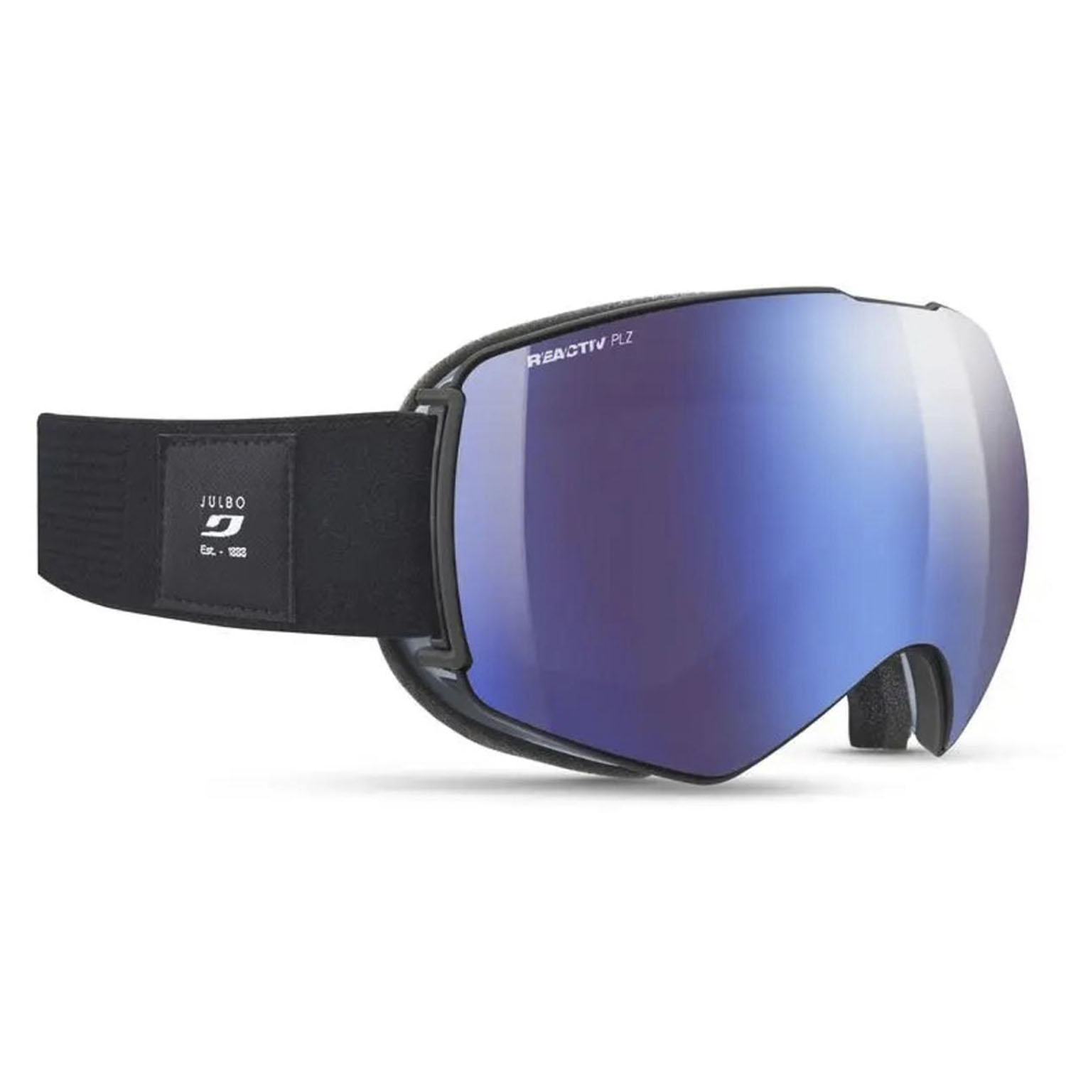 Black-grey/reactiv 2-4 polarized flash blue