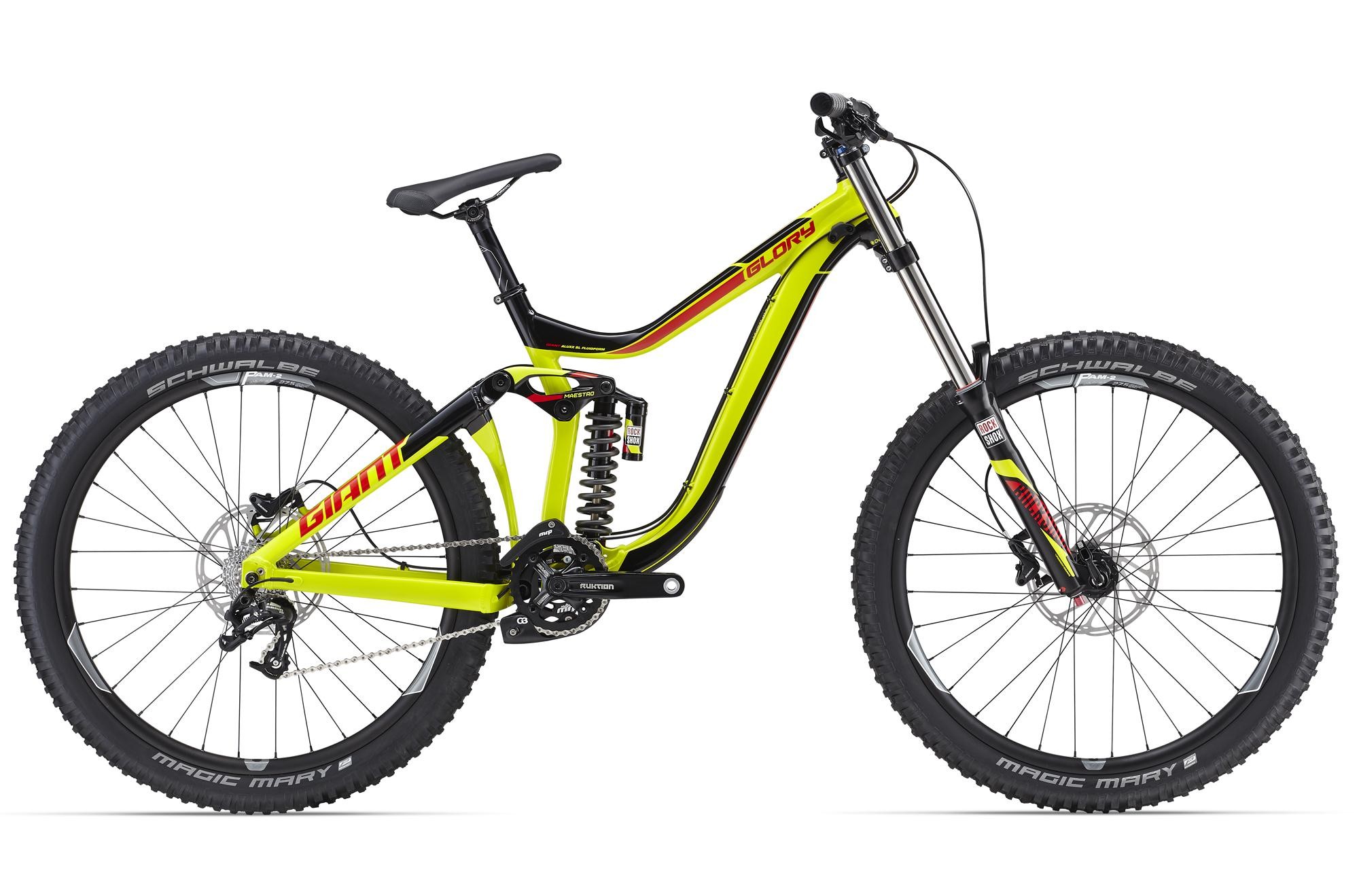 

Велосипед Giant Glory 27.5 2 2016 Black/yellow / Черный / Желтый