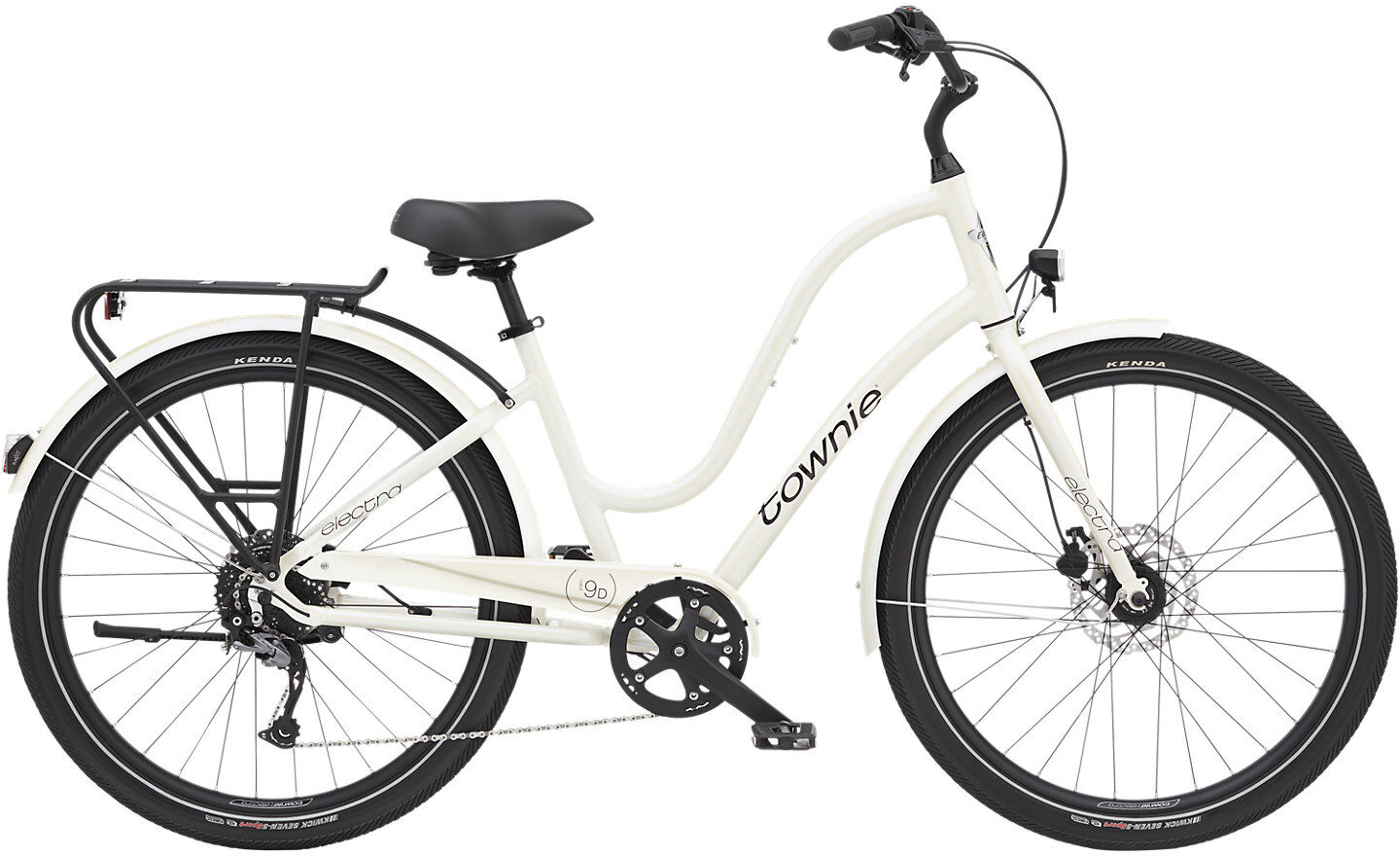 Велосипед Electra Townie Path 9D Eq Step 2021 Thru White