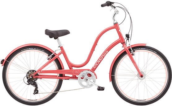 Велосипед Electra Townie 7D Eq Step Thru 26 2021 Red Curry