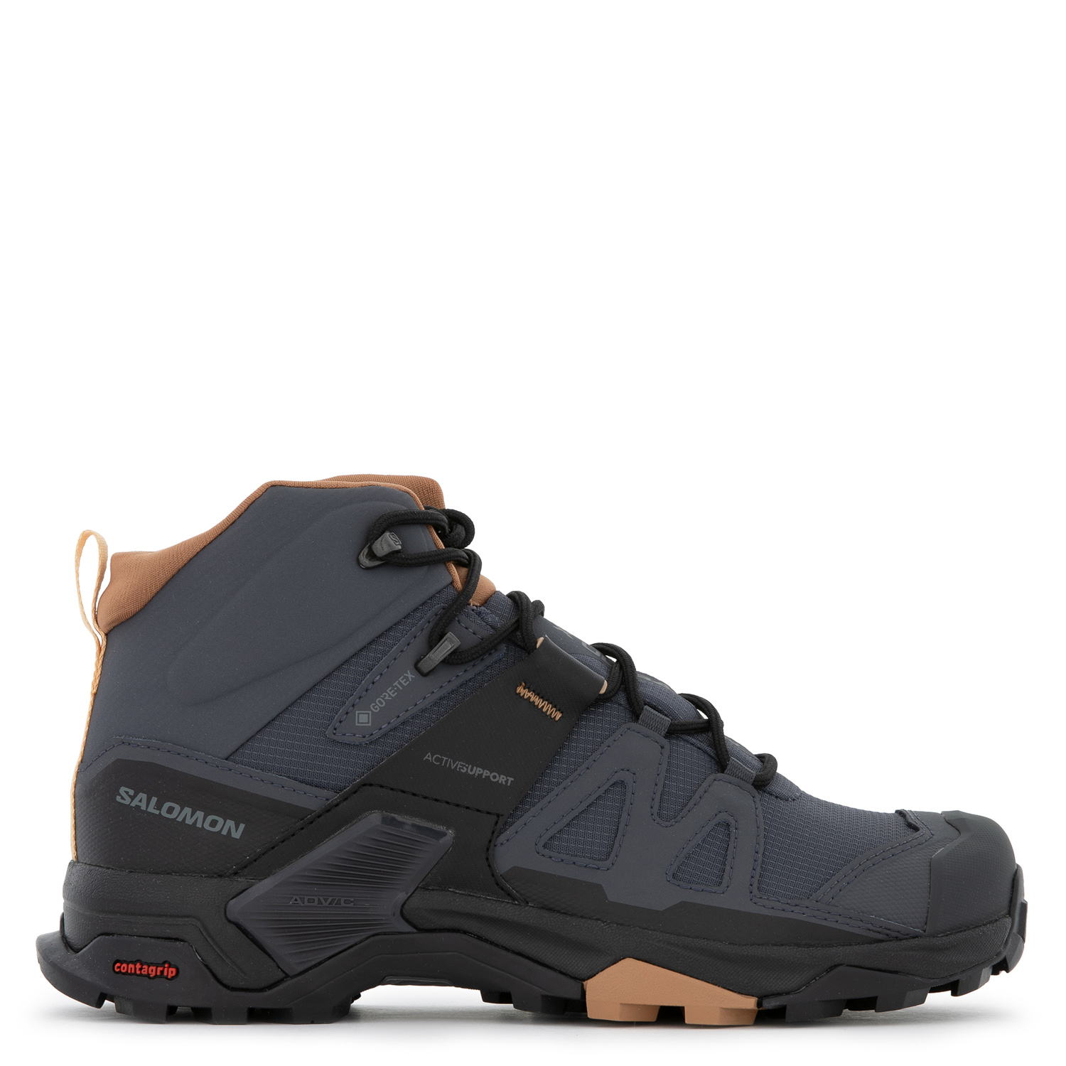 Ботинки SALOMON X Ultra 4 Mid Gtx W Ebony/Mocha Mousse/Almond Cream