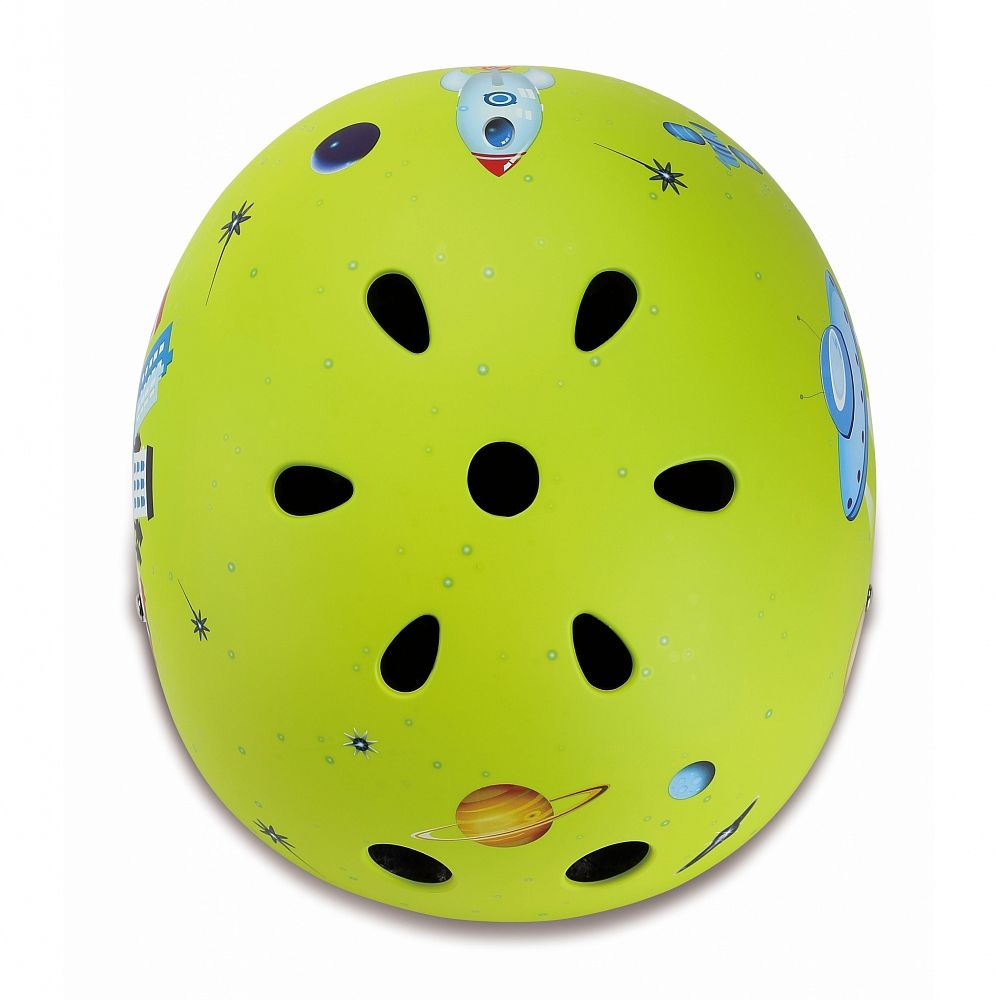 Велошлем Globber Printed Helmet Junior зеленый