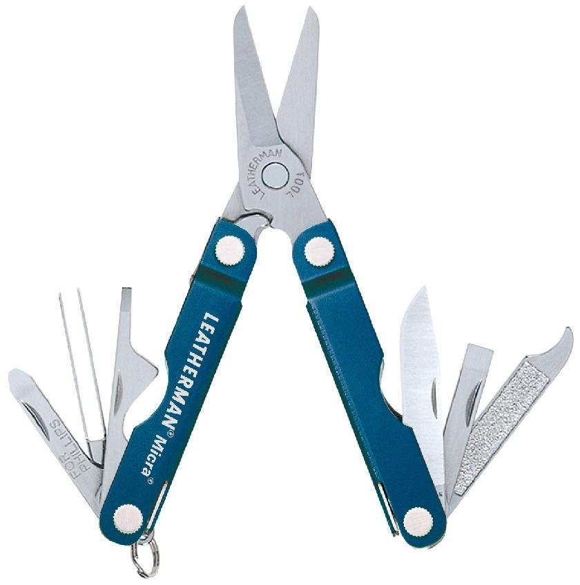 Мультиинструмент Leatherman Micra голубой