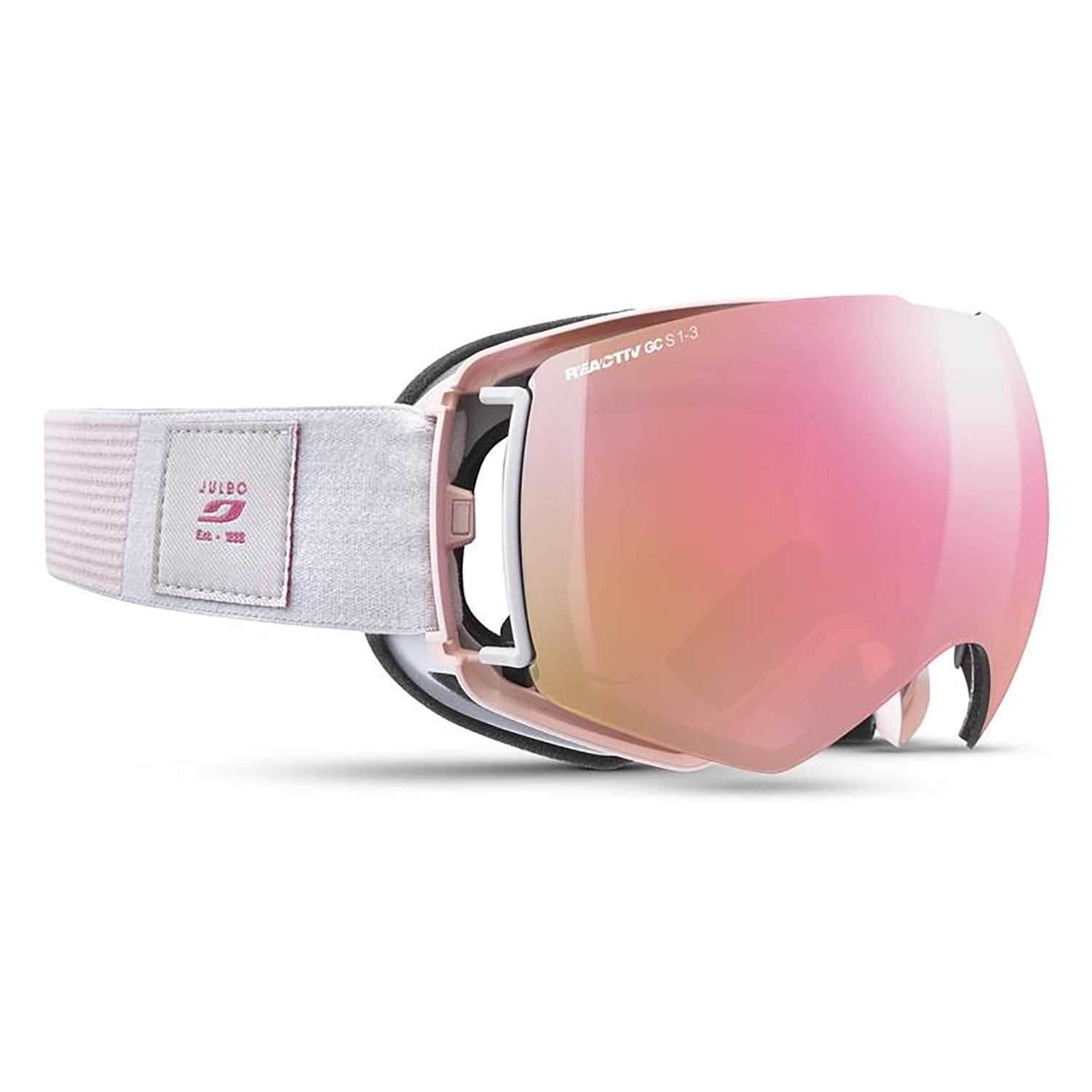 Маска горнолыжная Julbo Light Year Reactiv S1-3 Light Pink/Gray/Pink Flash