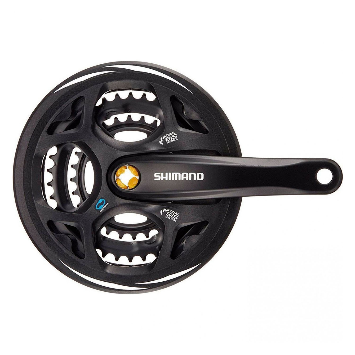 Система шатунов Shimano Altus, M311, 175 мм, кв, 48/38/28T, с защитой