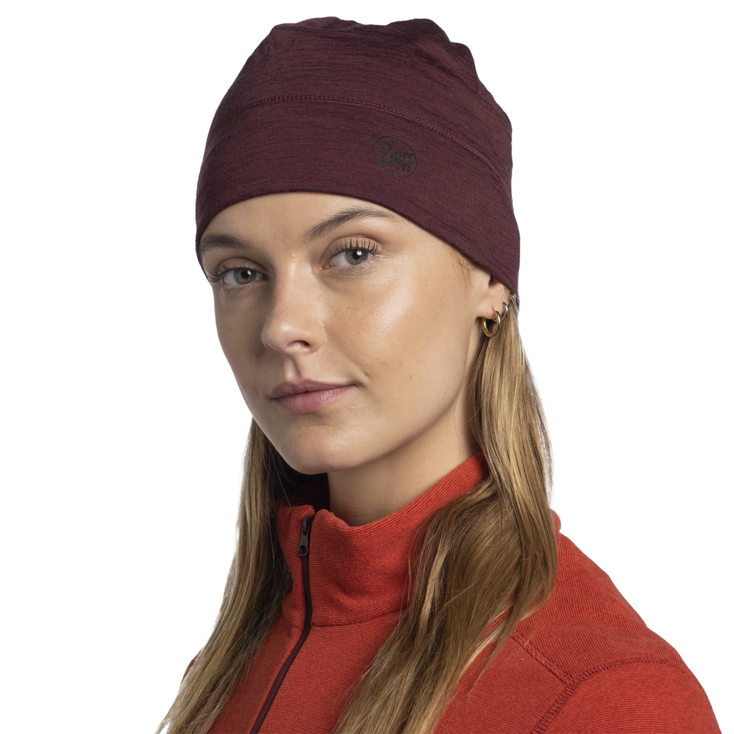 Шапка Buff Merino Lightweight Solid Garnet