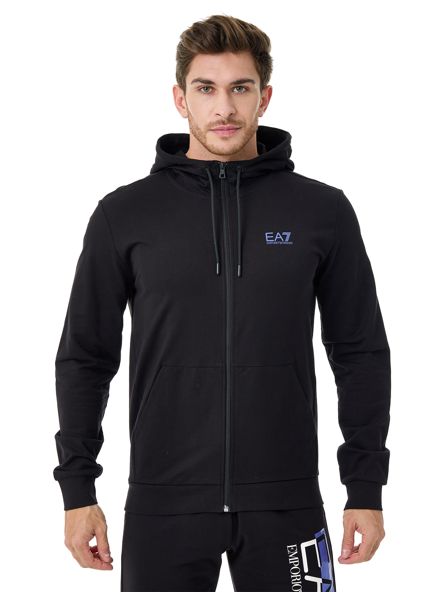 Толстовка EA7 Emporio Armani Train Visibility Hoodie FZ Coft Black