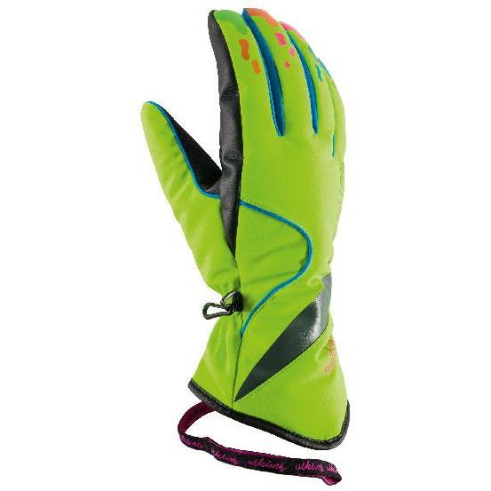 lime green snow gloves