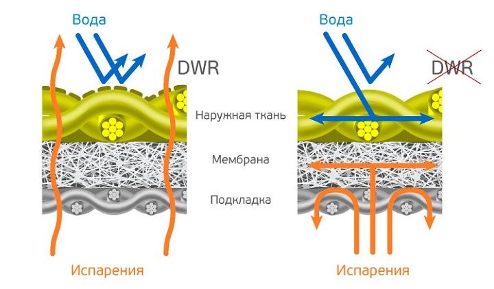 У какого вещества водоотталкивающие свойства