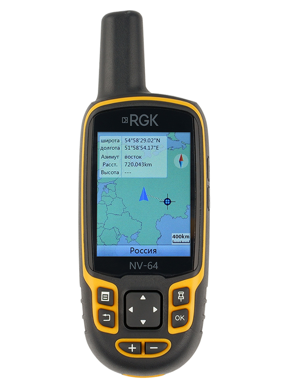 GPS навигатор RGK NV-64 Желтый / Желтый