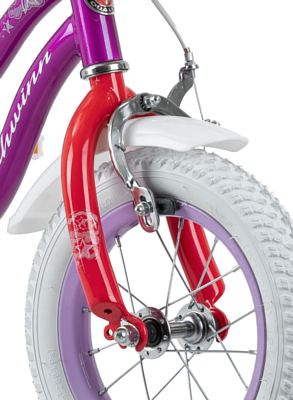 Велосипед Schwinn Elm 12 + корзина 2022 Purpule/White