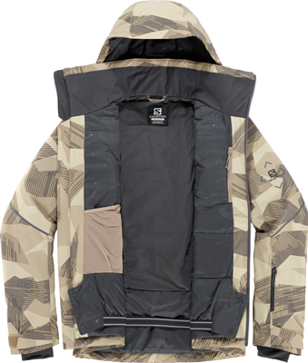 Куртка горнолыжная SALOMON Brilliant Jkt M Roasted Cashew/Ao/Ebony