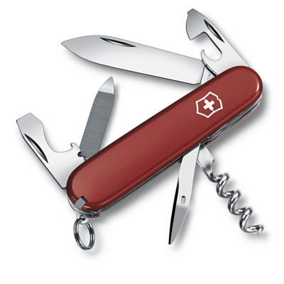 Нож Victorinox Sportsman, 84 мм, 13 функций Красный