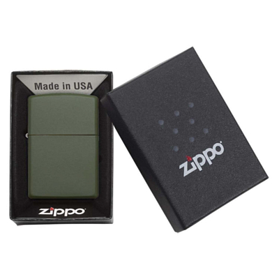 Зажигалка Zippo Classic Зелёный Матовый