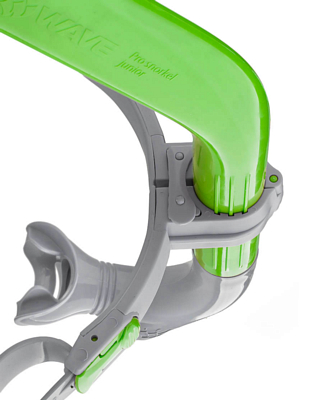 Трубка для плавания MAD WAVE Pro Snorkel Junior Green