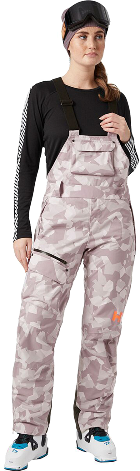 Полукомбинезон горнолыжный HELLY HANSEN W Powderqueen Bib Pant Dusty Syrin Winter Camo