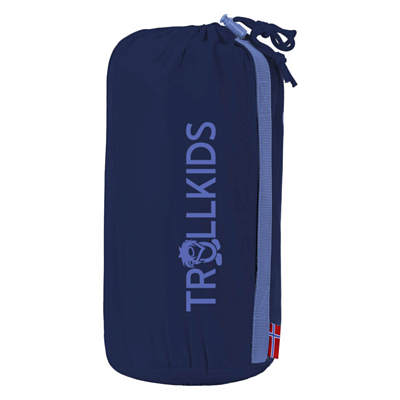 Вкладыш в спальник Trollkids Fleece Sleeping Bag Navy/Medium Blue