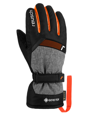 Перчатки детские REUSCH Flash GORE-TEX Junior Bleck/Bleck Melan/Shoc Orange