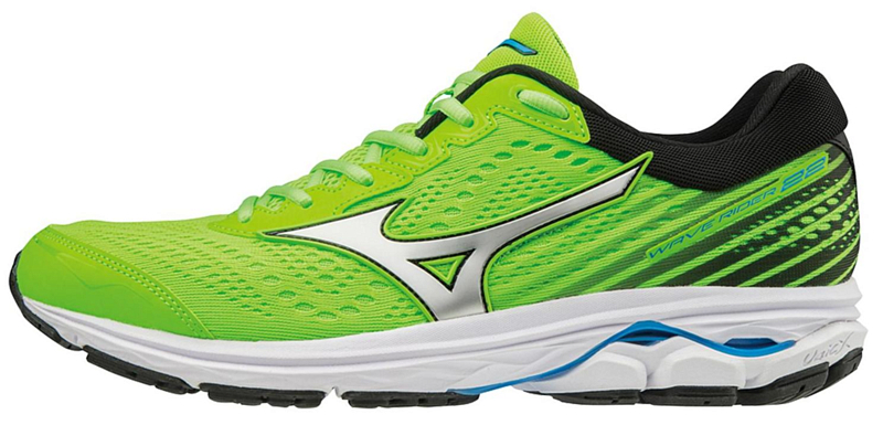 Mizuno Wave Rider 22 Green Gesko Silver Blue