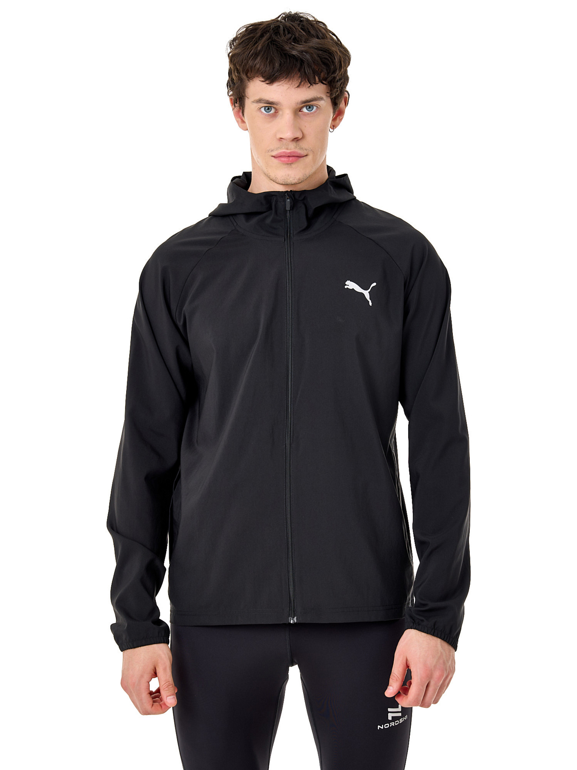 Куртка беговая Puma Favorite Hooded Black