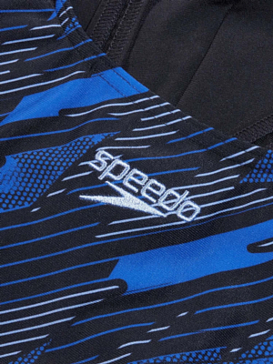 Купальник Speedo Hyperboom Placement Muscleback Black/Blue