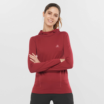 Джемпер SALOMON Comet Seamless Hoody W Pomegranate/Apple Butter