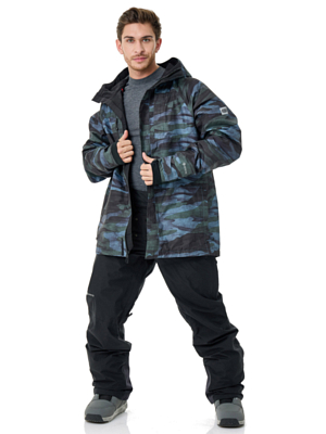 Куртка сноубордическая 686 Gore-Tex Core Steel Blue/Waterland Camo