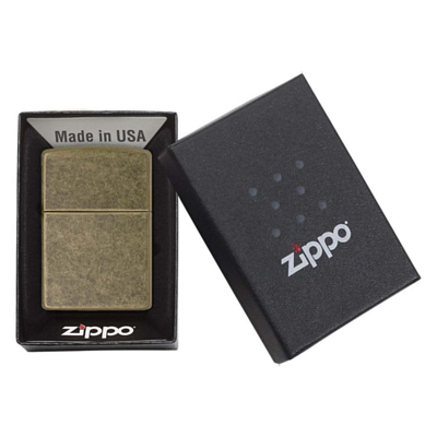 Зажигалка Zippo Anitque Brass Матовый