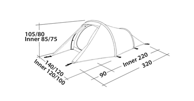 Палатка ROBENS Arch 2 Red