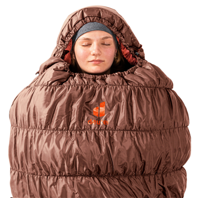 Спальник Deuter Exosphere -6° SL Left Umbra-Redwood