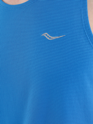 Майка беговая Saucony Stopwatch Singlet Directoire Blue