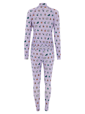 Комбинезон AIRBLASTER Women's Hoodless Ninja Suit Lav Camp Print