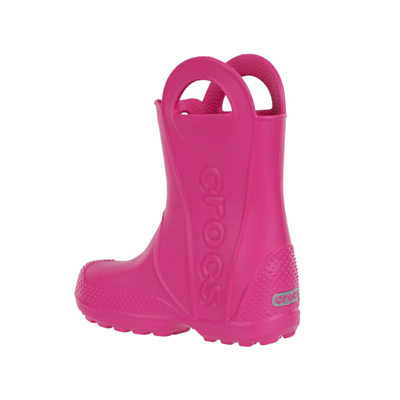 Сапоги резиновые Crocs Rain Boot K Candy Pink