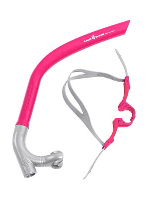 Трубка для плавания MAD WAVE Pro Snorkel Pink