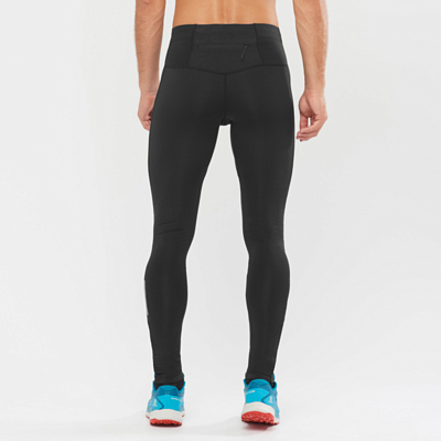 Тайтсы беговые SALOMON Agile Long Tight M Black/Nocturne