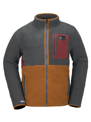 Толстовка Volcom Fleecer Full Zip Charcoal