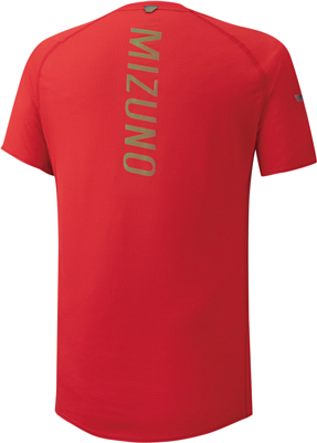 Футболка беговая Mizuno DryAeroFlow Tee красный