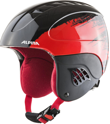 Шлем детский ALPINA Carat Black Red