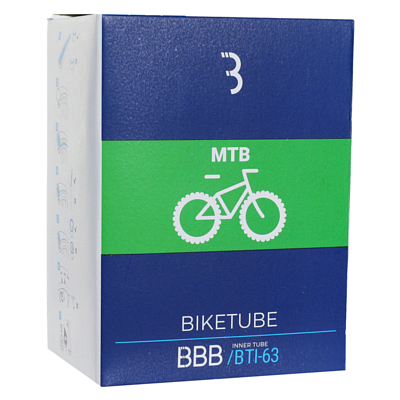 Велокамера BBB BikeTube 26x1,75/2,35 FV 60 mm Black