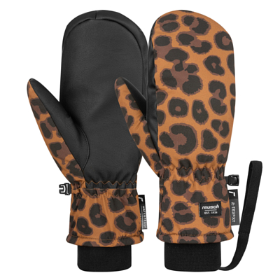 Варежки REUSCH Carter R-Tex Xt Black/Brown Leopard