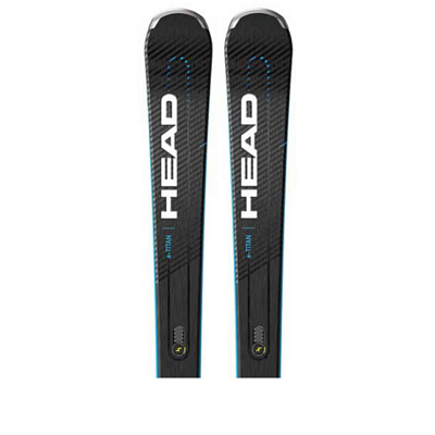 Горные лыжи с креплениями HEAD 2022-23 Supershape e-Titan SF-PR+PRD 12 GW BR.95[F]m.bk/bl black/neon blue