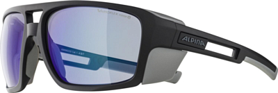 Очки солнцезащитные Alpina 2022 Skywalsh V Black-Grey Matt Varioflex blue mirror Cat. 1-4 fogstop hydrophobic